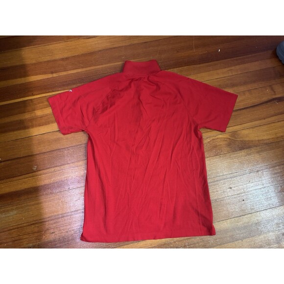 Fabletics Men's Medium The Training Day Polo Shirt Red - Breathable Active Gym - Picture 5 of 5